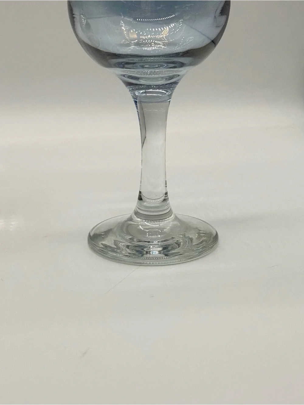 Cristalleria Fumo Handmade Italy Wine Glasses Set of 3 Etched Colored Goblets